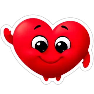 радостное сердечко whatsapp stickers