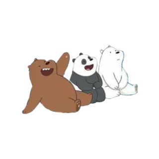 🐼 We Bare Bears bears, cartoon, characters, animation, cute telegram sticker