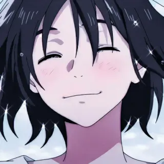 ☺️ anime, portrait, animation, cute, smile telegram sticker