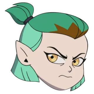 😠 Amity Blight The Owl House การ์ตูน, แม่มด, โกรธ, ขมวดคิ้ว, ไบลท์, อามิตี้ ไบลท์, บ้านนกฮูก telegram sticker