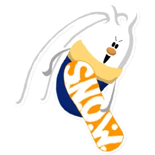 🏂 SNOW snow, snowboard, winter, sports telegram sticker