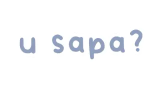 💜 u sapa? pergunta, tagalo, texto, adesivo telegram sticker