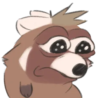 😔 sad, animal, cartoon, meme, upset, dog telegram sticker