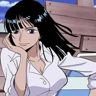 👑 Nico Robin One Piece Anime, One Piece, Nico Robin, Femme, Pirate whatsapp sticker
