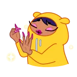 ๐
wanita, kuning, hoodie, kartun, karakter, gadis, animasi, stiker telegram sticker