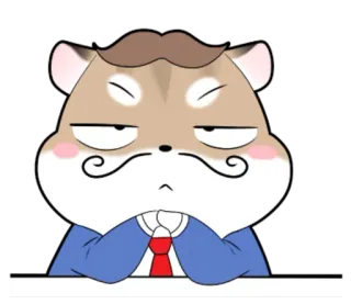 😶 hamster, cartoon, snor, grappig, schattig, dier telegram sticker