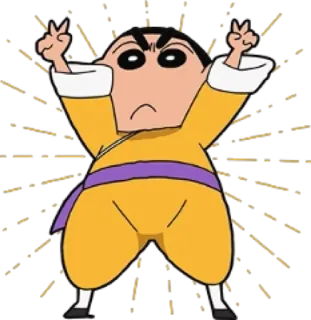 ✌ Shin-chan Shin Chan, Anime, Kartun, Manga, Karakter whatsapp sticker