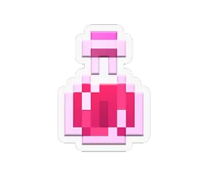 💊 drank, roze, fles, pixel, drankje, sticker telegram sticker