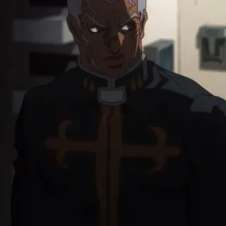 🌊 Enrico Pucci JoJo's Bizarre Adventure anime, manga, jojo's bizarre adventure, enrico pucci, villain, character, priest telegram sticker
