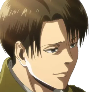 🙂 Levi Ackerman Attack on Titan anime, manga, attack on titan, levi, character telegram sticker