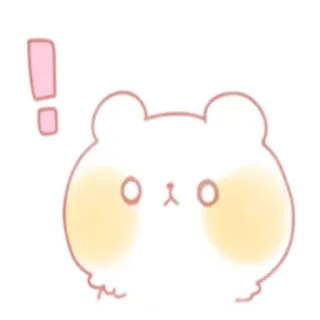 😳 imut, kawaii, beruang, stiker, binatang whatsapp sticker