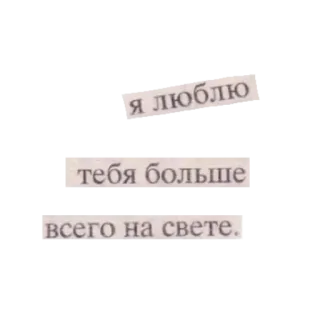 😇 я люблю тебя больше всего на свете. amor, ruso, frase, recorte telegram sticker