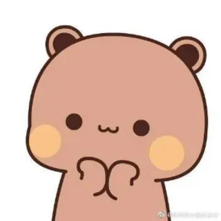 🍄 urso, fofo, animal, desenho animado, adesivo, kawaii telegram sticker