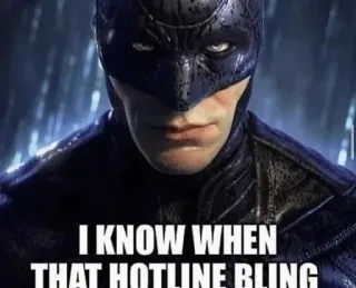 😎 Batman DC Comics I KNOW WHEN THAT HOTLINE BLING telegram sticker