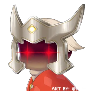 💥 ART BY: @N ilustración, pegatina, casco, personaje telegram sticker