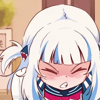 😡 Gawr Gura Hololive whatsapp sticker