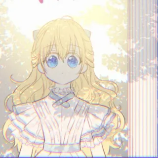 🌨️ animé, fille, blonde, dessin animé, mignon, princesse whatsapp sticker