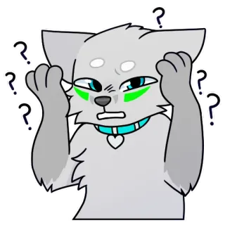 ❔ furry cat telegram sticker