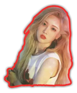😧 mujer, retrato, pegatina, pelo rubio, femenina, persona telegram sticker