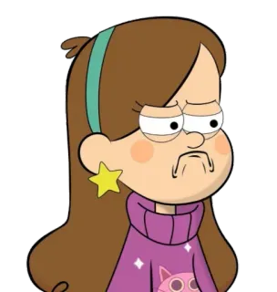 😤 Mabel Pines Gravity Falls Mabel Pines, Gravity Falls, cartoon, animated, Disney telegram sticker