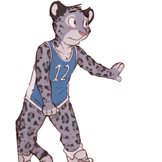 🍆 snow leopard telegram sticker