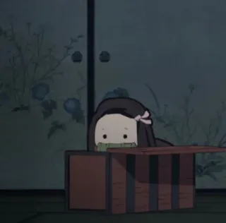 ✨ Nezuko Kamado Demon Slayer อนิเมะ, เนซึโกะ, ดาบพิฆาตอสูร, น่ารัก, มังงะ telegram sticker