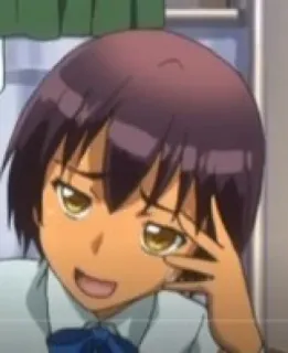 😄 anime, ragazza, boriosa, occhiolino, annoiata telegram sticker