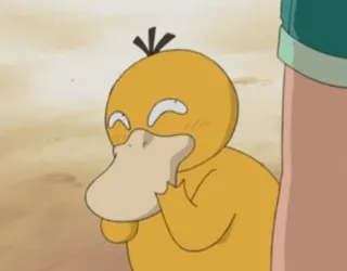 😏 Psyduck Pokemon pokemon, Psyduck, anime, geel, schattig telegram sticker