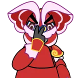 😒 dessin animé, geste, illustration, personnage de dessin animé, autocollant telegram sticker