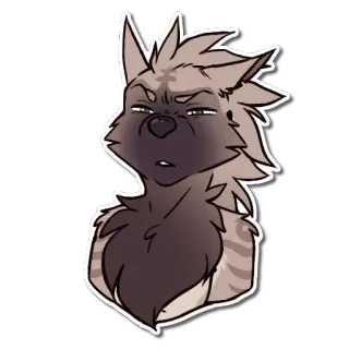 😐 kot, zwierzę, kreskówka, naklejka whatsapp sticker