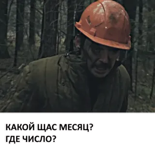 🤪 КАКОЙ ЩАС МЕСЯЦ?
ГДЕ ЧИСЛО? russian, month, date, forest, worker, question telegram sticker