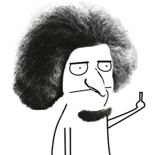 🖕 middle finger, cartoon, rude gesture, offensive, funny telegram sticker