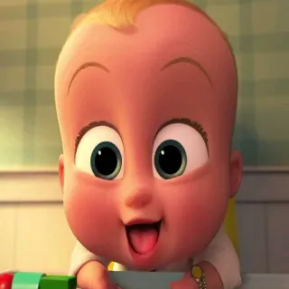 👶 Boss Baby The Boss Baby bébé, dessin animé, film, patron telegram sticker