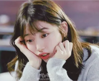 🥴 캡쳐94라인 coreano, mujer, retrato, persona, captura, línea whatsapp sticker