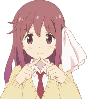 🙃 Anime, Desenho animado, Menina, Fofo, Personagem telegram sticker