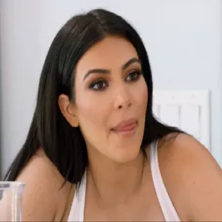 😋 Kim Kardashian reality tv, celebrity, woman, tv personality telegram sticker