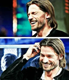 ◽ Jaime Lannister Game of Thrones Jaime Lannister, Game of Thrones, Nikolaj Coster-Waldau, sorriso telegram sticker