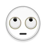 🙄 augen, emoji, gesicht, aufblickend, stimmung, emotion telegram sticker