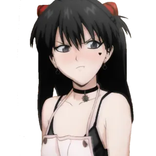 ☺️ Anime Mädchen, Cartoon, Porträt, Illustration telegram sticker