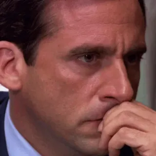 🗞 Michael Scott The Office Comedy, TV, Chef, Traurig telegram sticker