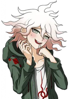 🥰 Nagito Komaeda Danganronpa Anime, Manga, Danganronpa, Nagito Komaeda, Horreur, Sang telegram sticker