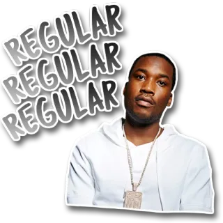 🔃 REGULAR
REGULAR
REGULAR meek mill, rapper, musik, biasa telegram sticker