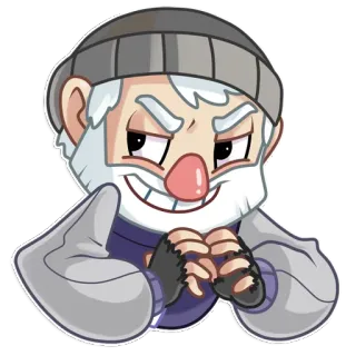 😏 Desenho animado, Gorro, Sorrateiro, Travesso, Tramando telegram sticker