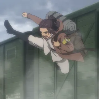 👊 Attack on Titan Anime, Ação, Personagem, Uniforme, Soldado, Ataque dos Titãs, Violência telegram sticker