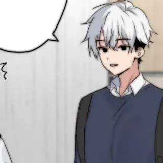 🥛 anime, boy, manga, cartoon, character, youth whatsapp sticker