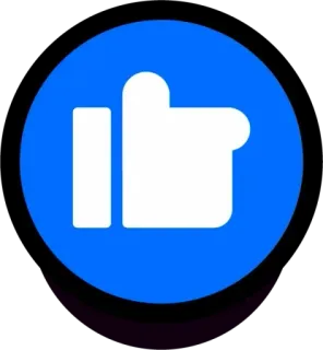 👍 thumbs down, dislike, gesture, negative, social media, hand telegram sticker
