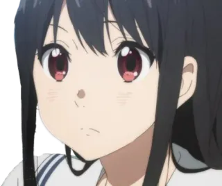 😶 Anime, Menina, Fofa, Uniforme escolar, Retrato telegram sticker