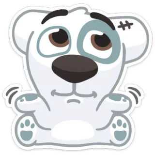 😬 animal, perro, lindo, pegatina, dibujo animado whatsapp sticker