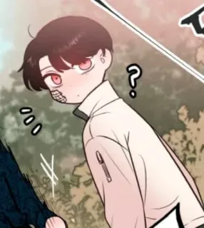 🤨 卡通, 角色, 绷带, 男孩 telegram sticker