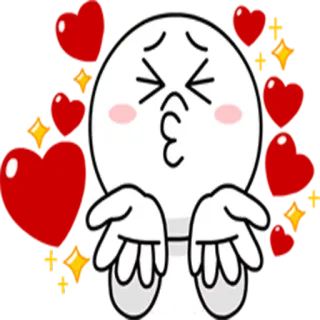 💋 pegatina, mono, emoji, kawaii, brillo whatsapp sticker